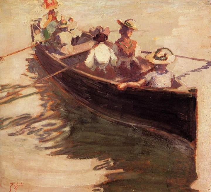 Egon Schiele Boating